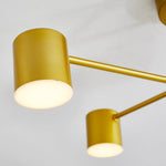 Quor LED Flush Ceiling Light, Black/White/Gold 6 Head - Lamp Outdoor