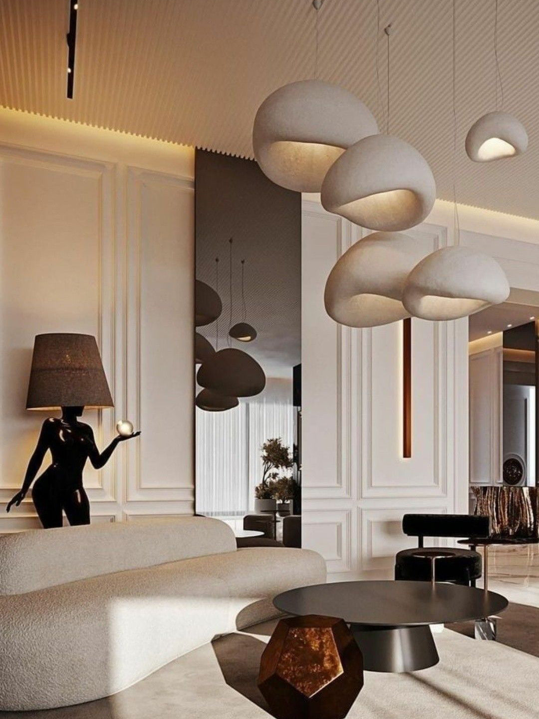 Khmara Rough Combination Chandelier B - Lamp Outdoor