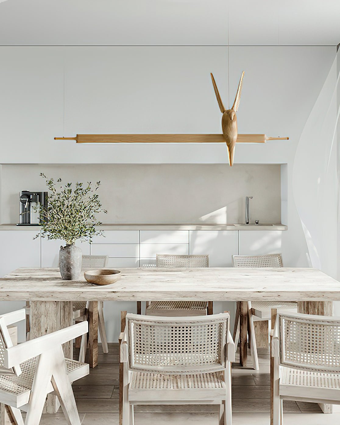 Varinisra Sculptural Oak Pendant Light - Lamp Outdoor