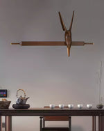 Varinisra Sculptural Oak Pendant Light - Lamp Outdoor