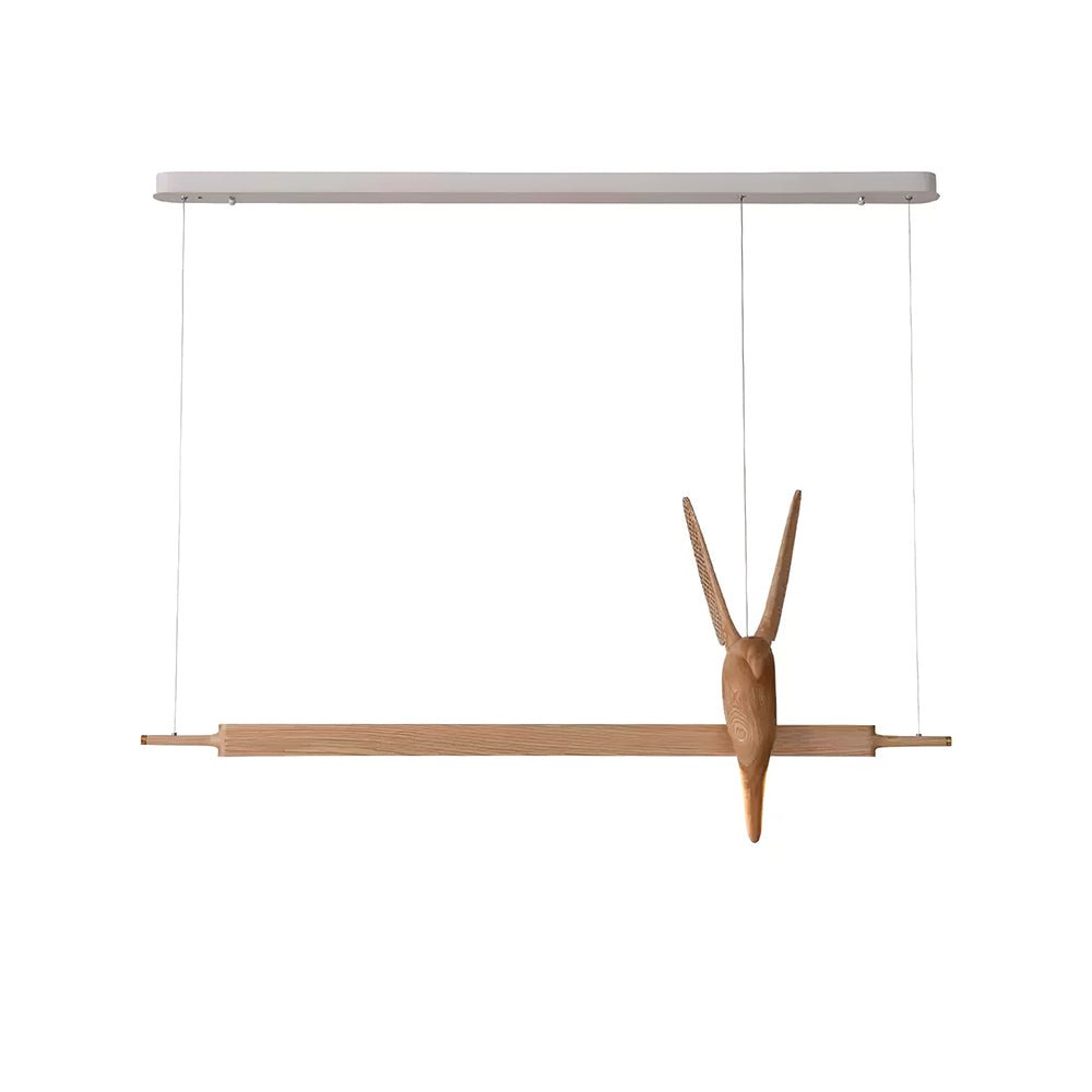 Varinisra Sculptural Oak Pendant Light - Lamp Outdoor