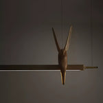 Varinisra Sculptural Oak Pendant Light - Lamp Outdoor
