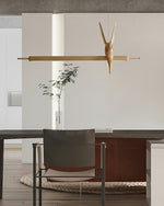 Varinisra Sculptural Oak Pendant Light - Lamp Outdoor