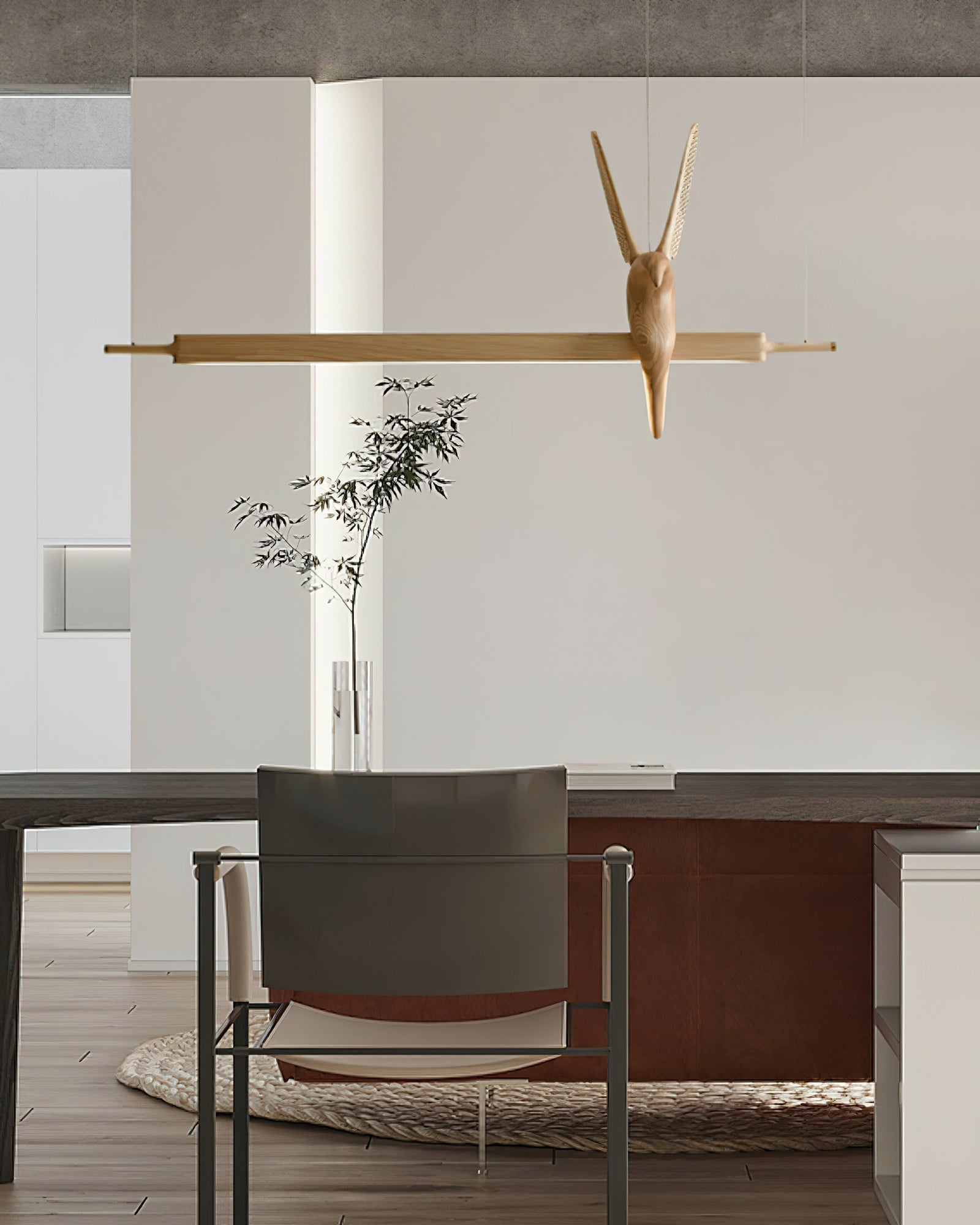 Varinisra Sculptural Oak Pendant Light - Lamp Outdoor