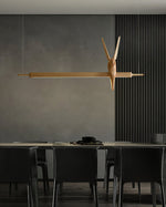 Varinisra Sculptural Oak Pendant Light - Lamp Outdoor
