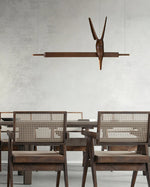 Varinisra Sculptural Oak Pendant Light - Lamp Outdoor