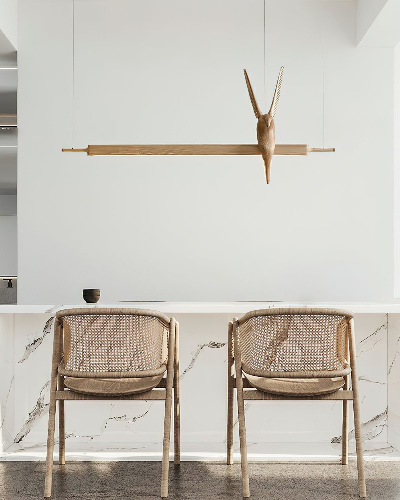 Varinisra Sculptural Oak Pendant Light - Lamp Outdoor