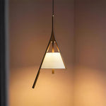 Zovenarae Triangular Wood Pendant Light - Lamp Outdoor