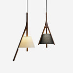 Zovenarae Triangular Wood Pendant Light - Lamp Outdoor