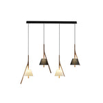 Zovenarae Triangular Wood Pendant Light - Lamp Outdoor