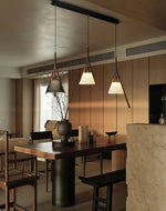 Zovenarae Triangular Wood Pendant Light - Lamp Outdoor
