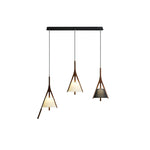 Zovenarae Triangular Wood Pendant Light - Lamp Outdoor