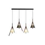 Zovenarae Triangular Wood Pendant Light - Lamp Outdoor