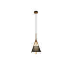 Zovenarae Triangular Wood Pendant Light - Lamp Outdoor