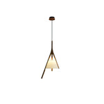 Zovenarae Triangular Wood Pendant Light - Lamp Outdoor