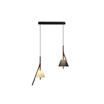 Zovenarae Triangular Wood Pendant Light - Lamp Outdoor