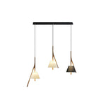 Zovenarae Triangular Wood Pendant Light - Lamp Outdoor