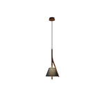 Zovenarae Triangular Wood Pendant Light - Lamp Outdoor