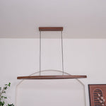 Walnut Arc Linear Pendant Lamp - Lamp Outdoor