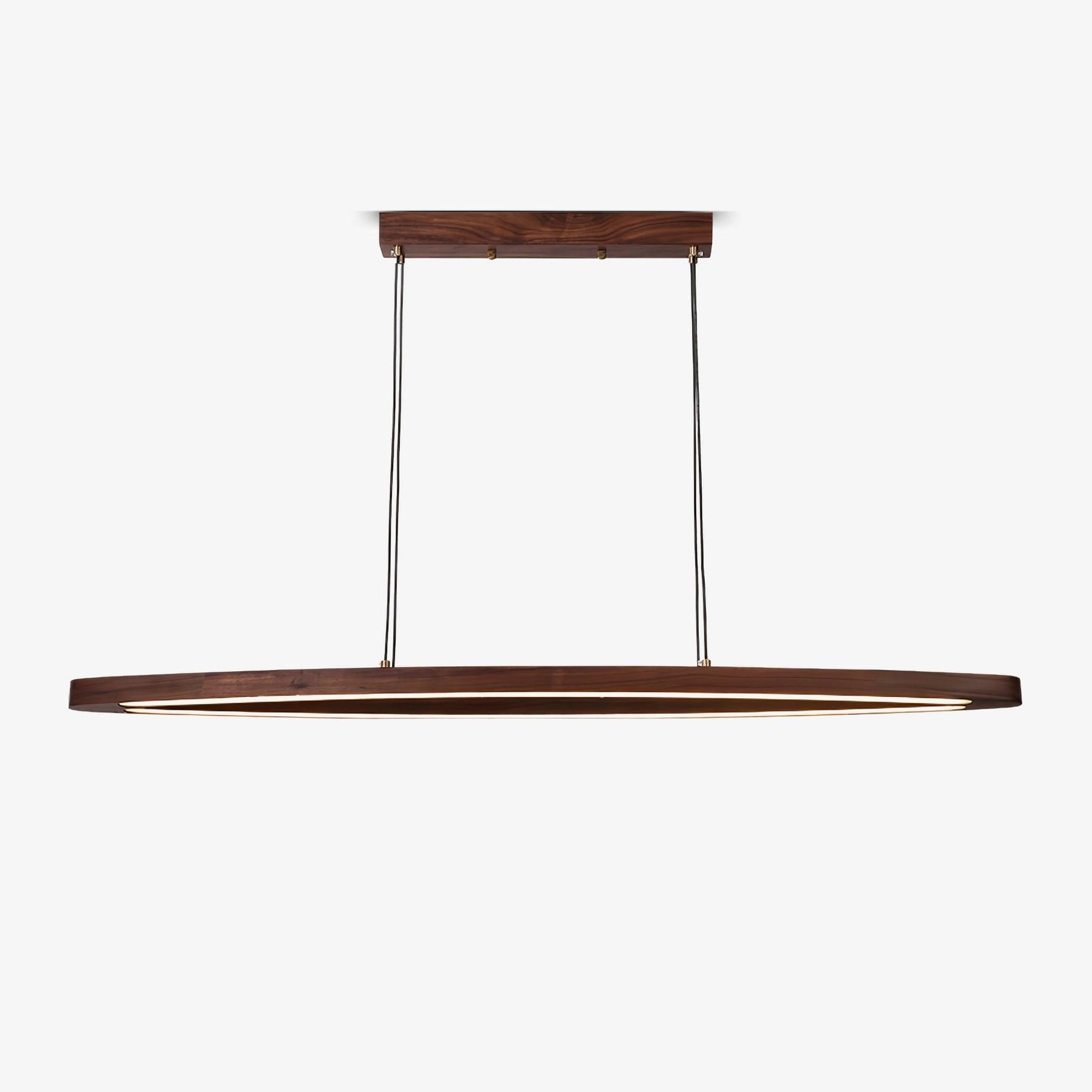 Walnut Arc Linear Pendant Lamp - Lamp Outdoor
