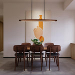 Walnut Arc Linear Pendant Lamp - Lamp Outdoor