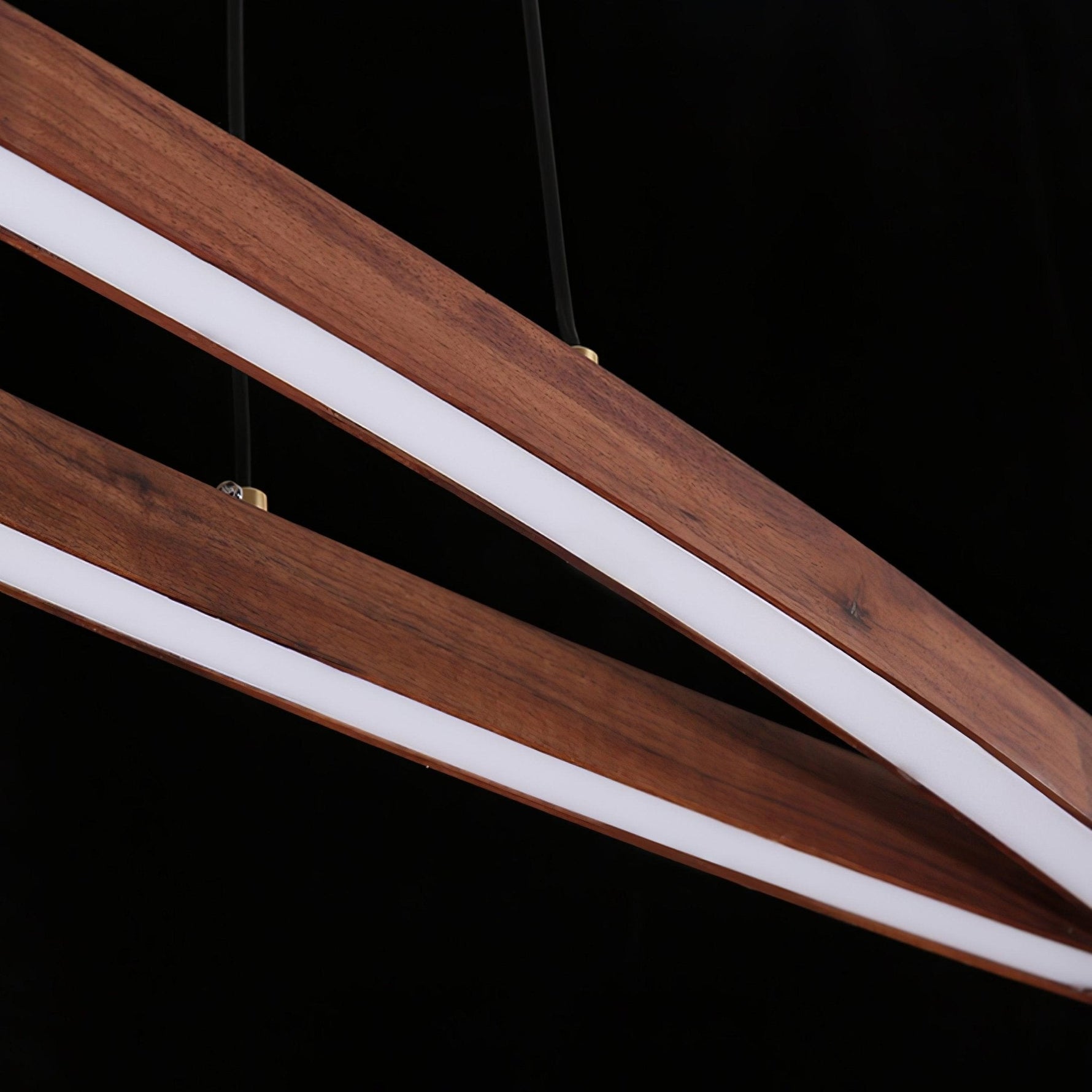 Walnut Arc Linear Pendant Lamp - Lamp Outdoor