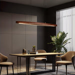 Walnut Arc Linear Pendant Lamp - Lamp Outdoor
