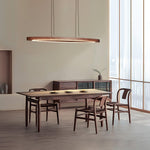 Walnut Arc Linear Pendant Lamp - Lamp Outdoor