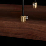 Walnut Arc Linear Pendant Lamp - Lamp Outdoor