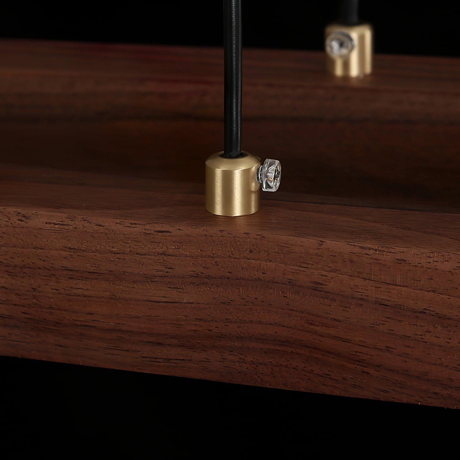 Walnut Arc Linear Pendant Lamp - Lamp Outdoor