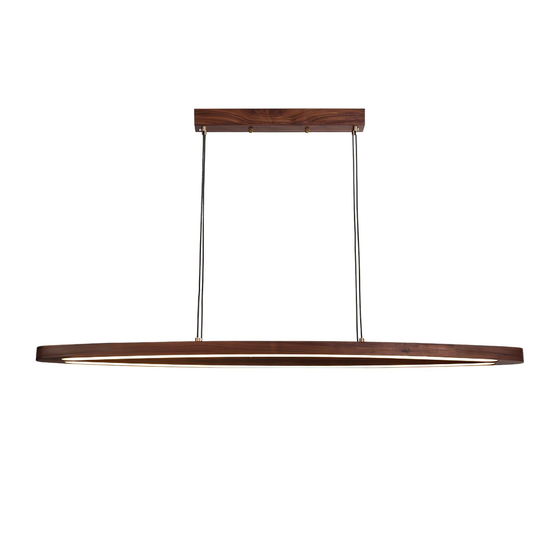 Walnut Arc Linear Pendant Lamp - Lamp Outdoor