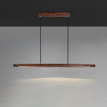 Walnut Arc Linear Pendant Lamp - Lamp Outdoor