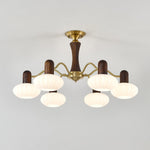Aurora Chandelier Walnut Embrace White Finish - Lamp Outdoor