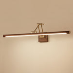 Walnut Color Linear Adjustable Wall Light - Lamp Outdoor