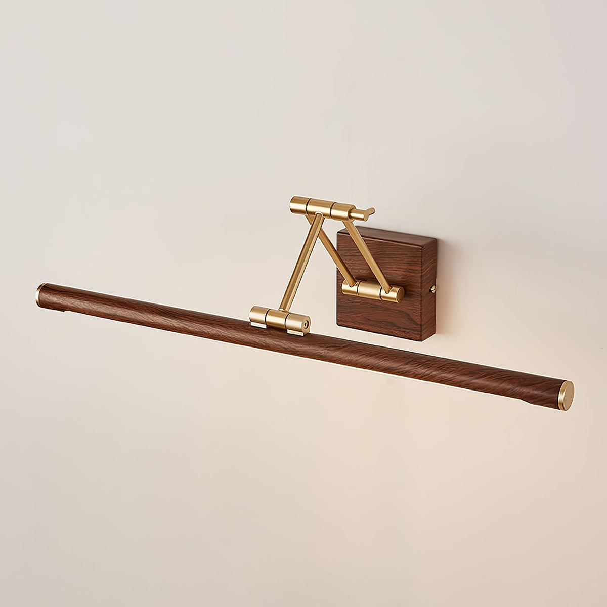 Walnut Color Linear Adjustable Wall Light - Lamp Outdoor