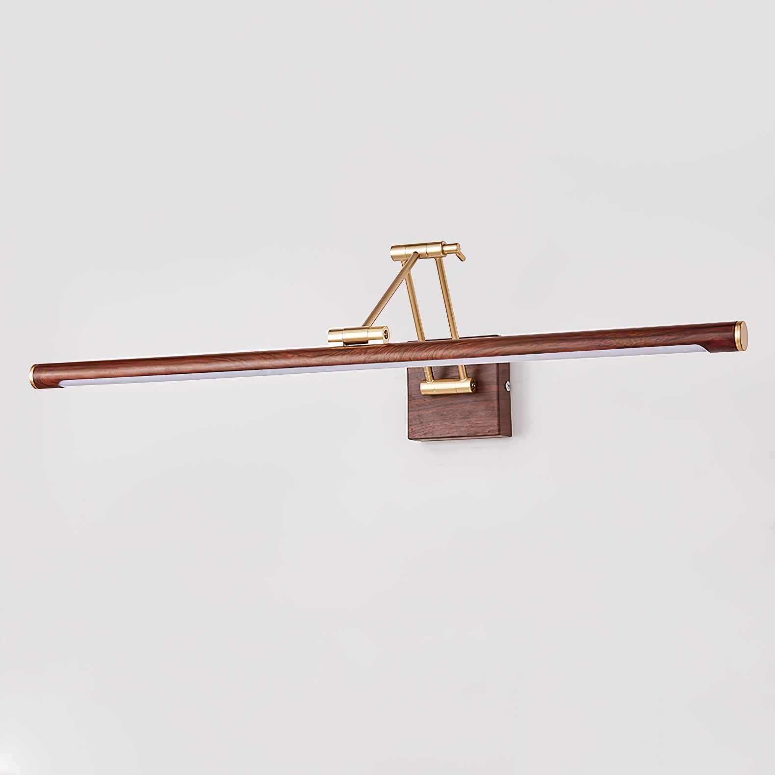 Walnut Color Linear Adjustable Wall Light - Lamp Outdoor