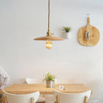 Walnut Conical Pendant Light - Lamp Outdoor