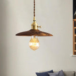 Walnut Conical Pendant Light - Lamp Outdoor