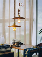 Walnut Conical Pendant Light - Lamp Outdoor