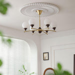 Walnut Glass Ball Chandelier - Lamp Outdoor