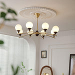 Walnut Glass Ball Chandelier - Lamp Outdoor