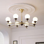 Walnut Glass Ball Chandelier - Lamp Outdoor