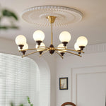Walnut Glass Ball Chandelier - Lamp Outdoor