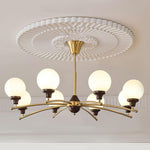 Walnut Glass Ball Chandelier - Lamp Outdoor