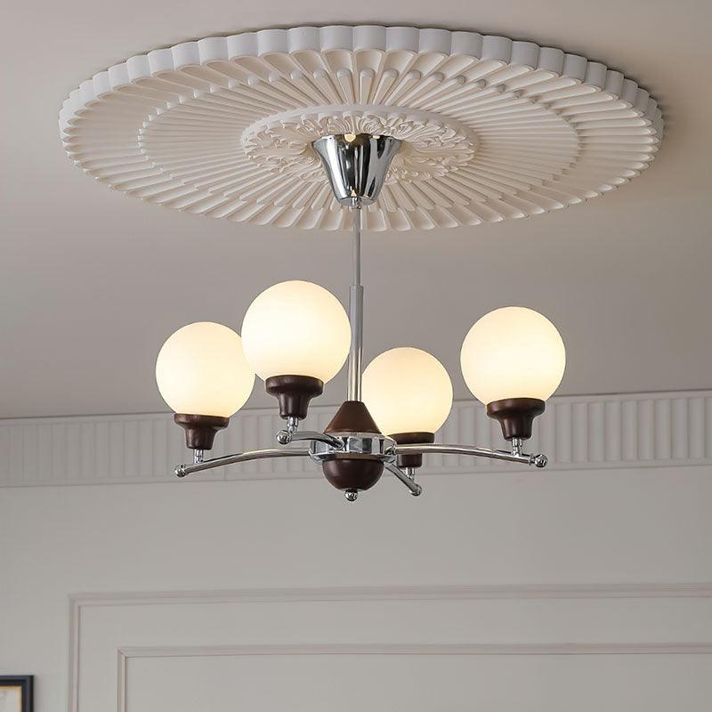 Walnut Glass Ball Chandelier - Lamp Outdoor