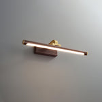 Walnut Color Linear LED Wall Light - Lamp Outdoor