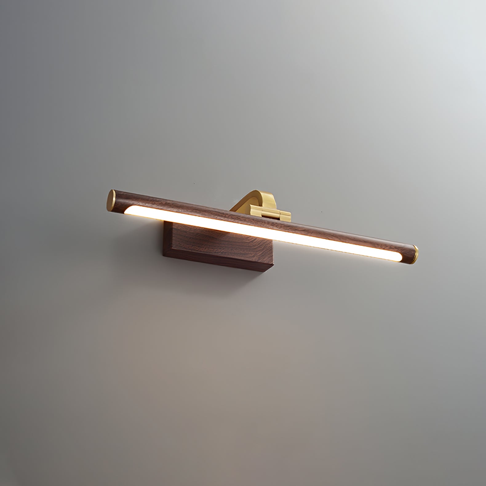 Walnut Color Linear LED Wall Light - Lamp Outdoor
