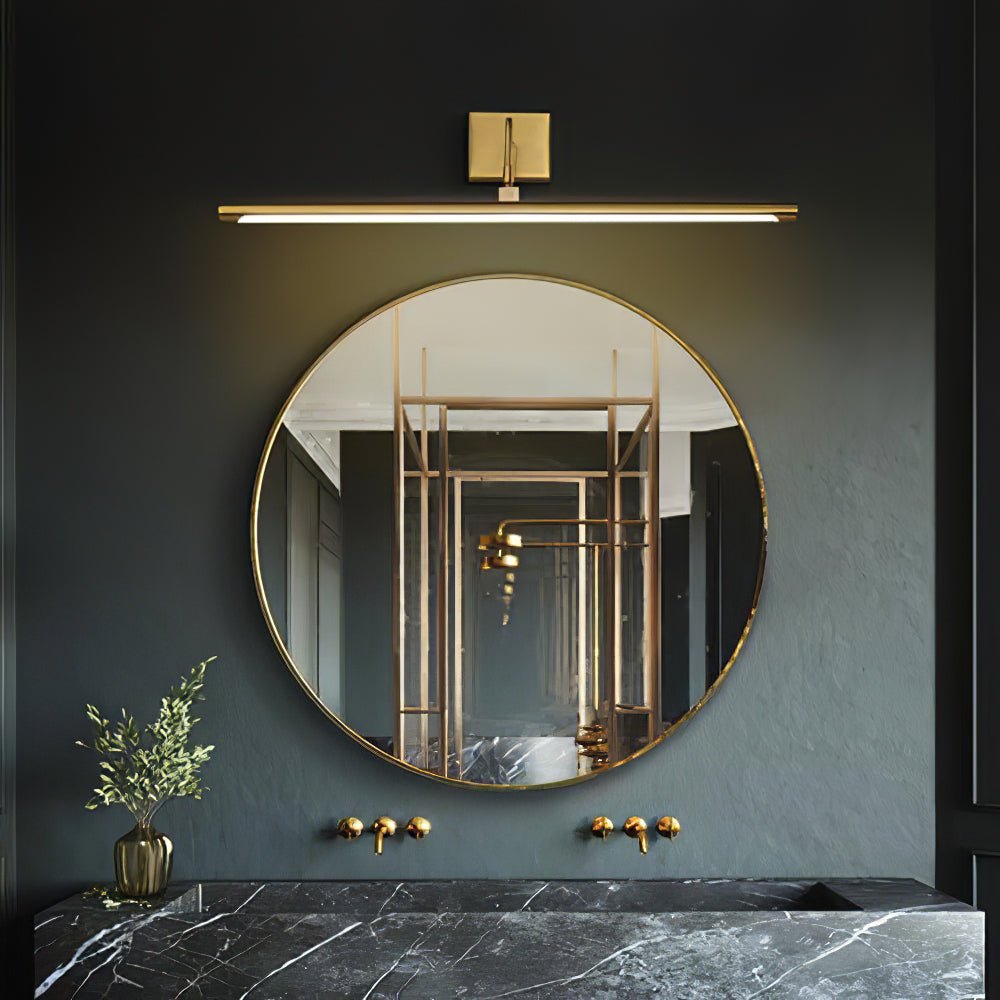 Walnut Color Linear LED Wall Light - Lamp Outdoor