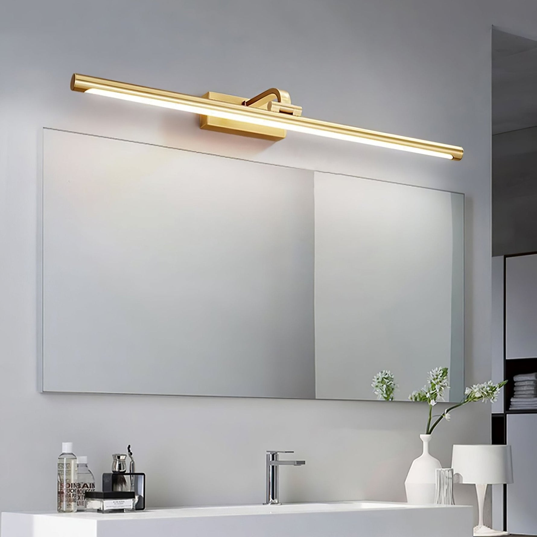 Walnut Color Linear LED Wall Light - Lamp Outdoor