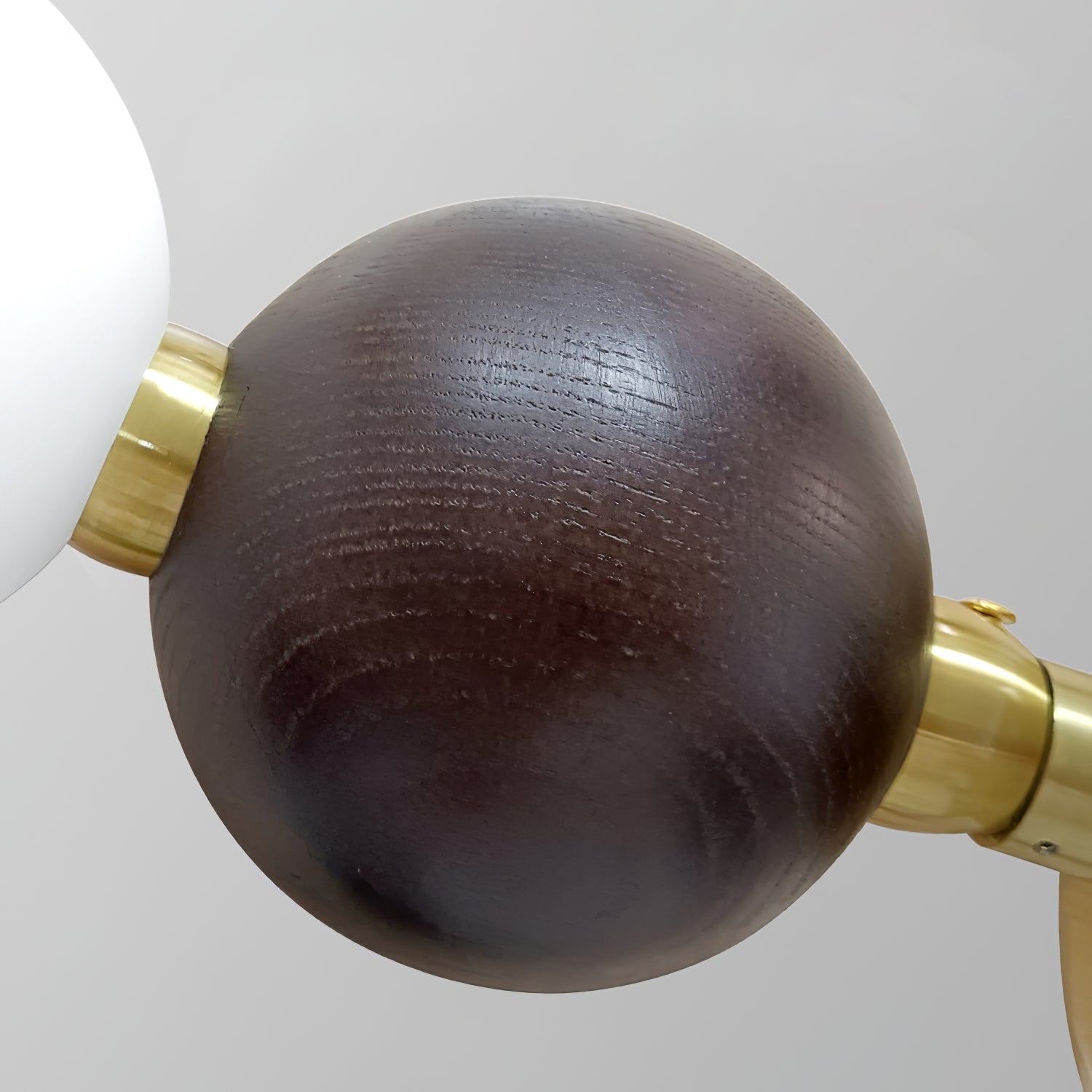 Aurora Chandelier Walnut Bead Necklace - Lamp Outdoor